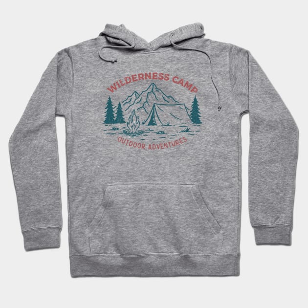 Wilderness Camp Hoodie by SommersethArt